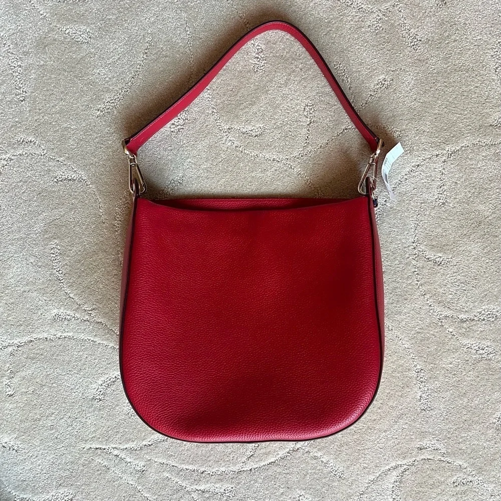 NWT Kate Spade Lexy Pebbled Shoulder Bag Red
